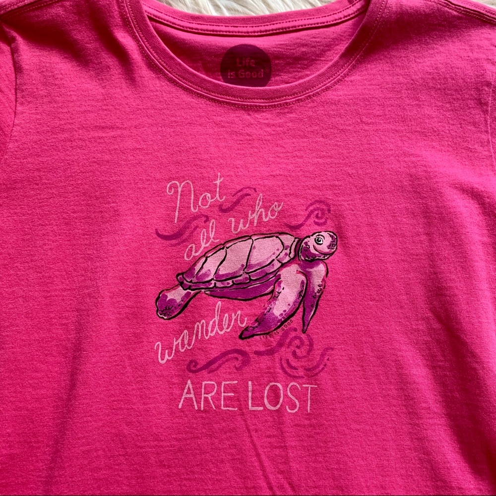 Life Is Good Sea Turtle Cotton T-shirt